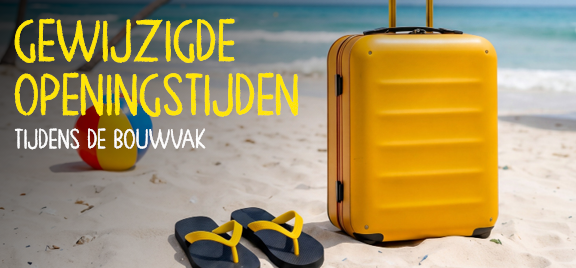 Aangepaste openingstijden bouwvak 