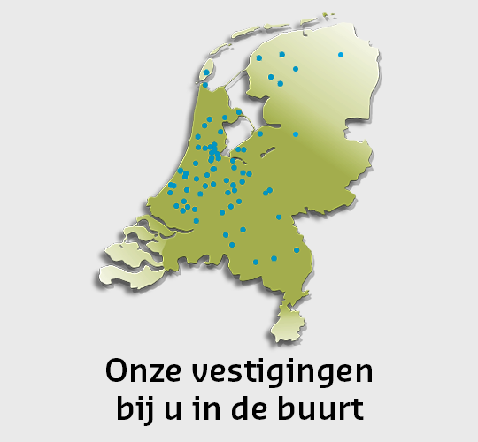 Hier vind je de locaties van onze vestigingen