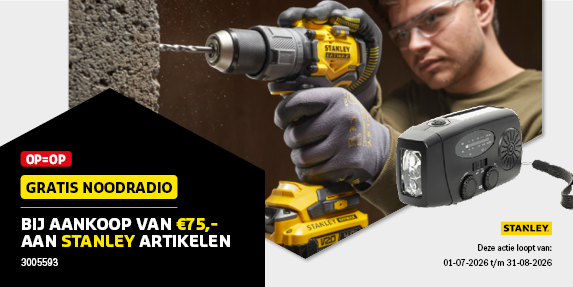 Stanley Noodradio actie