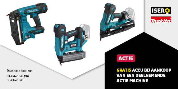 Makita tacker actie