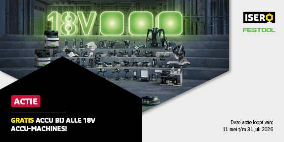 Festool V18-accu actie