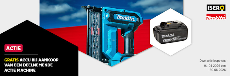 Makita tacker actie
