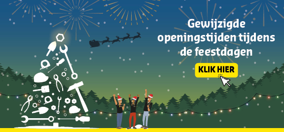 Banner gewijzigde openingstijden