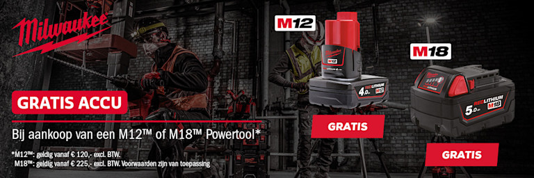 Gratis Milwaukee Accu