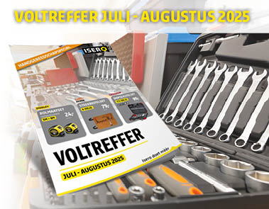 Banner met afbeelding van voltreffer folder met achtergrond van een starmix stofzuiger