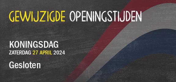  Banner homepage openingstijden koningsdag 2024