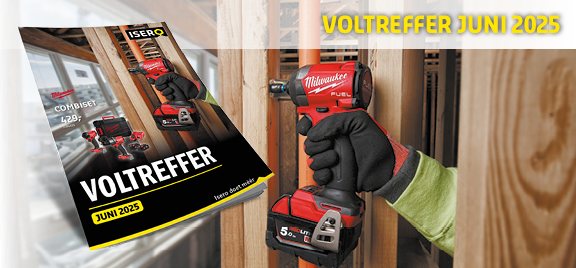 Banner met afbeelding van voltreffer folder met achtergrond van een starmix stofzuiger