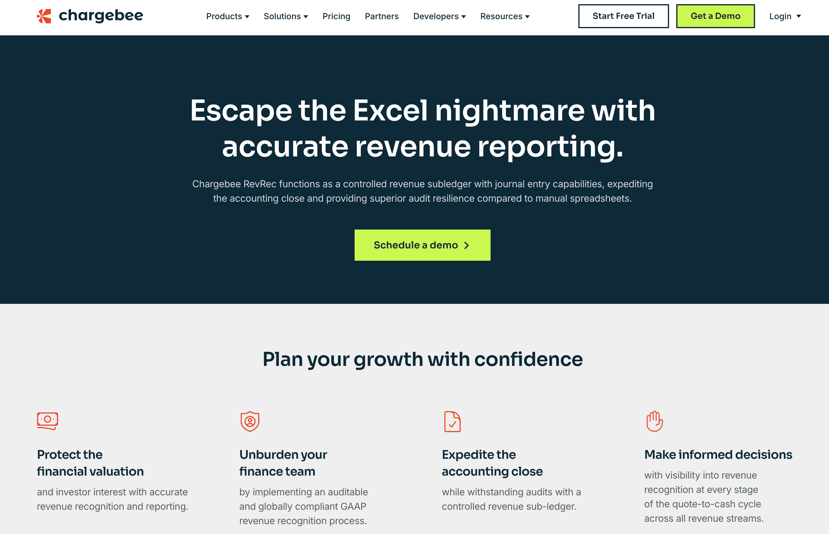 Chargebee RevRec Features