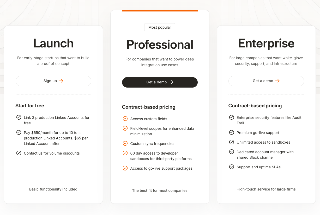 Merge and Apideck Pricing Compared