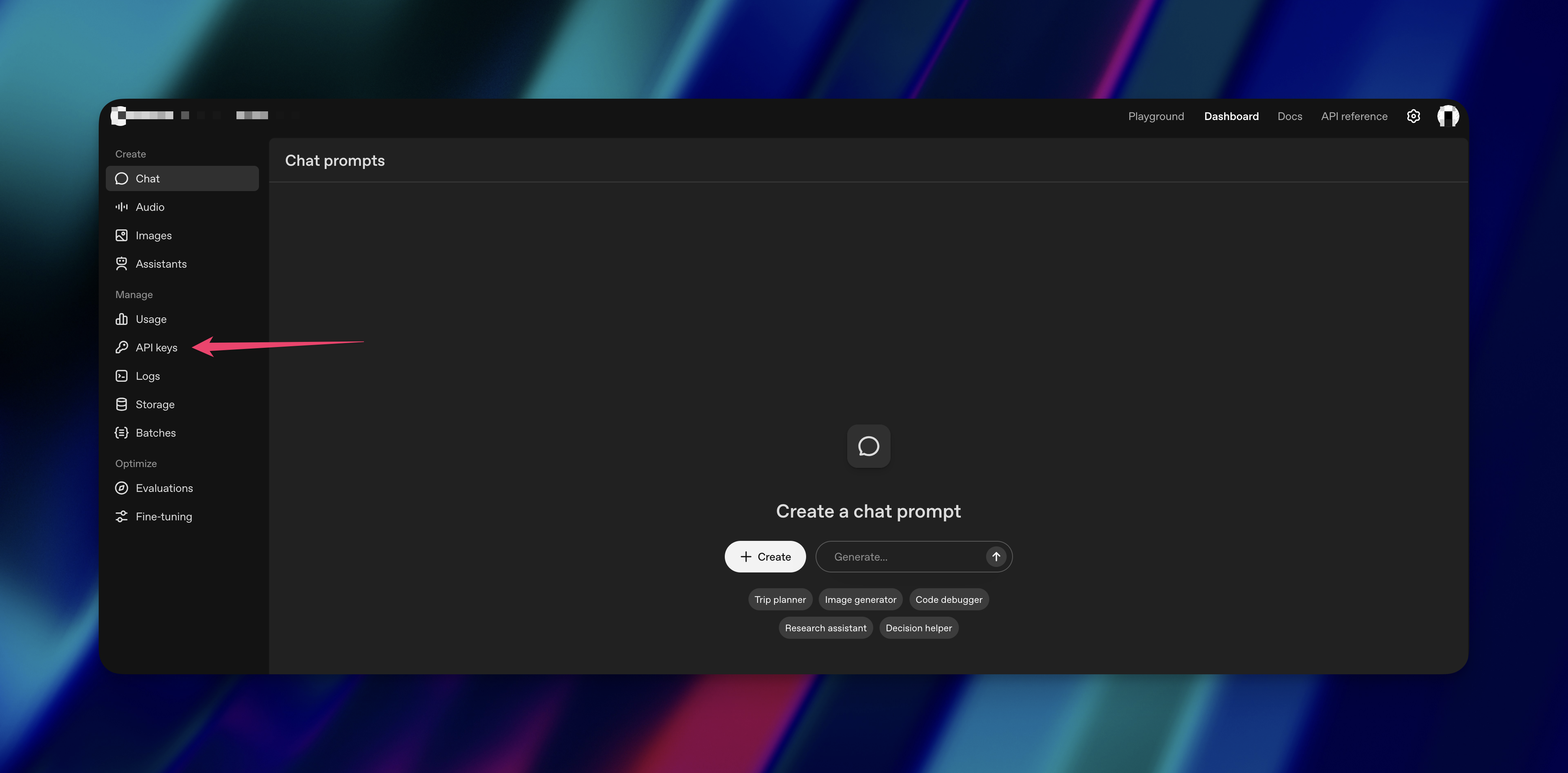 openai api key 4