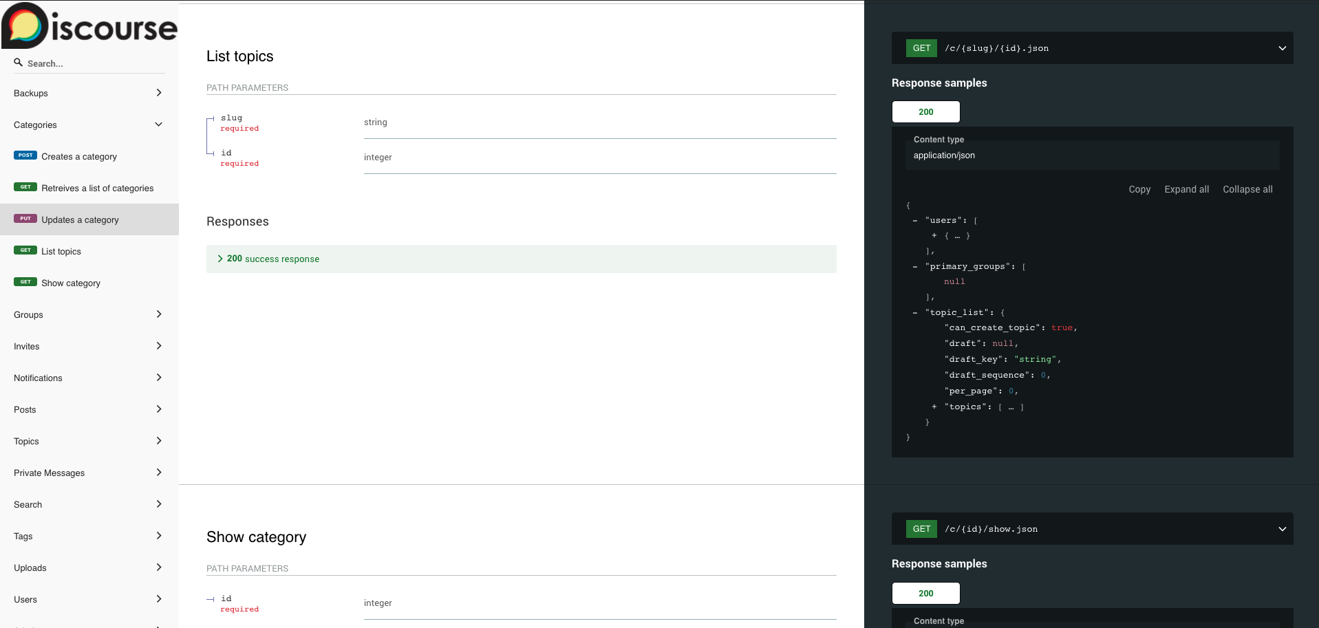 Discourse API Documentation