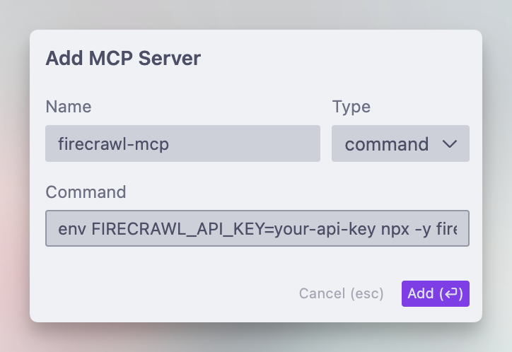 Cusro MCP guide - add MCP server