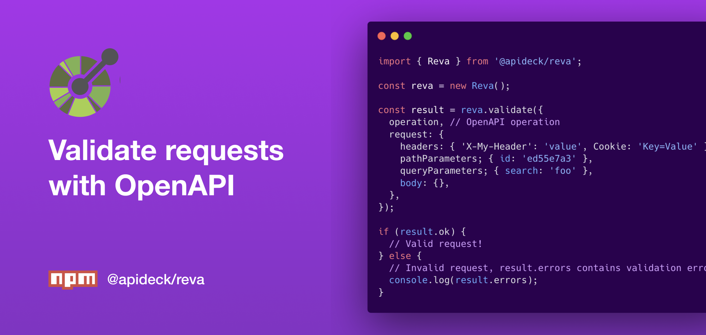 API validation with @apideck/reva