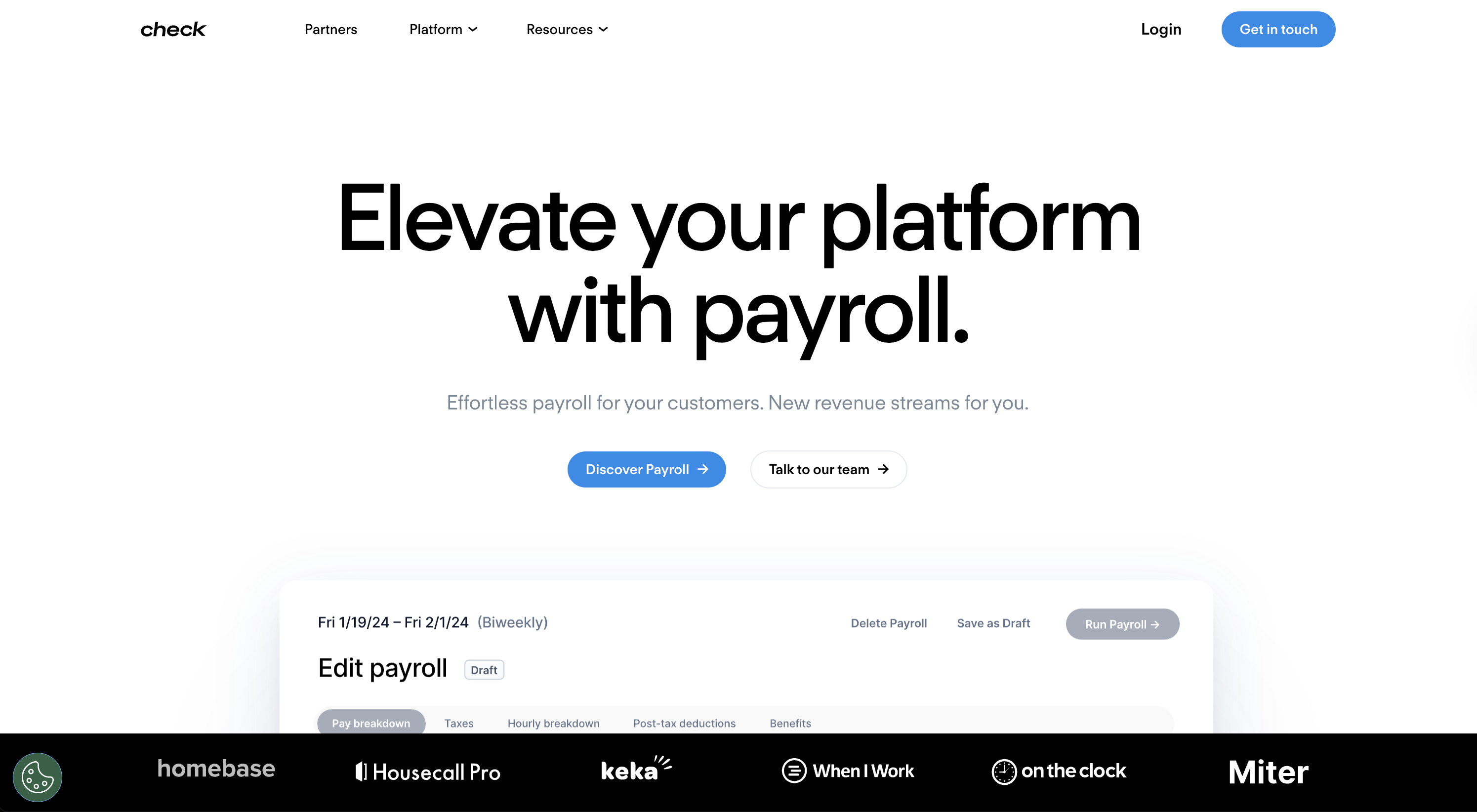 Check Embedded Payroll