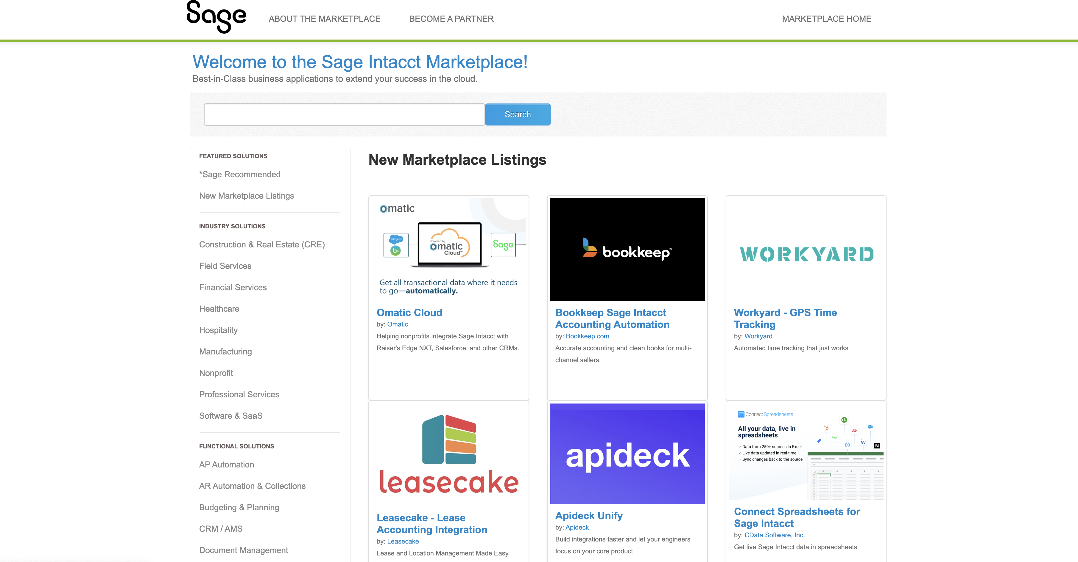 Sage Intacct Marketplace - Apideck