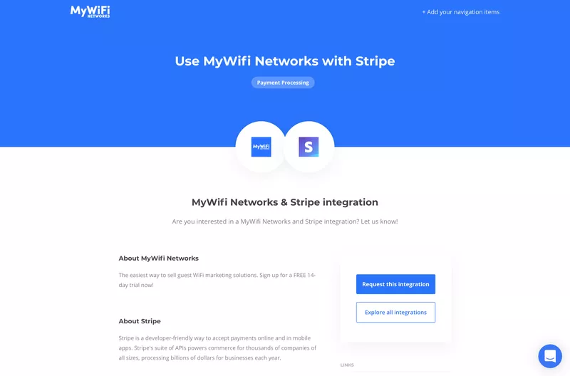 MyWifi Networks shadow pages