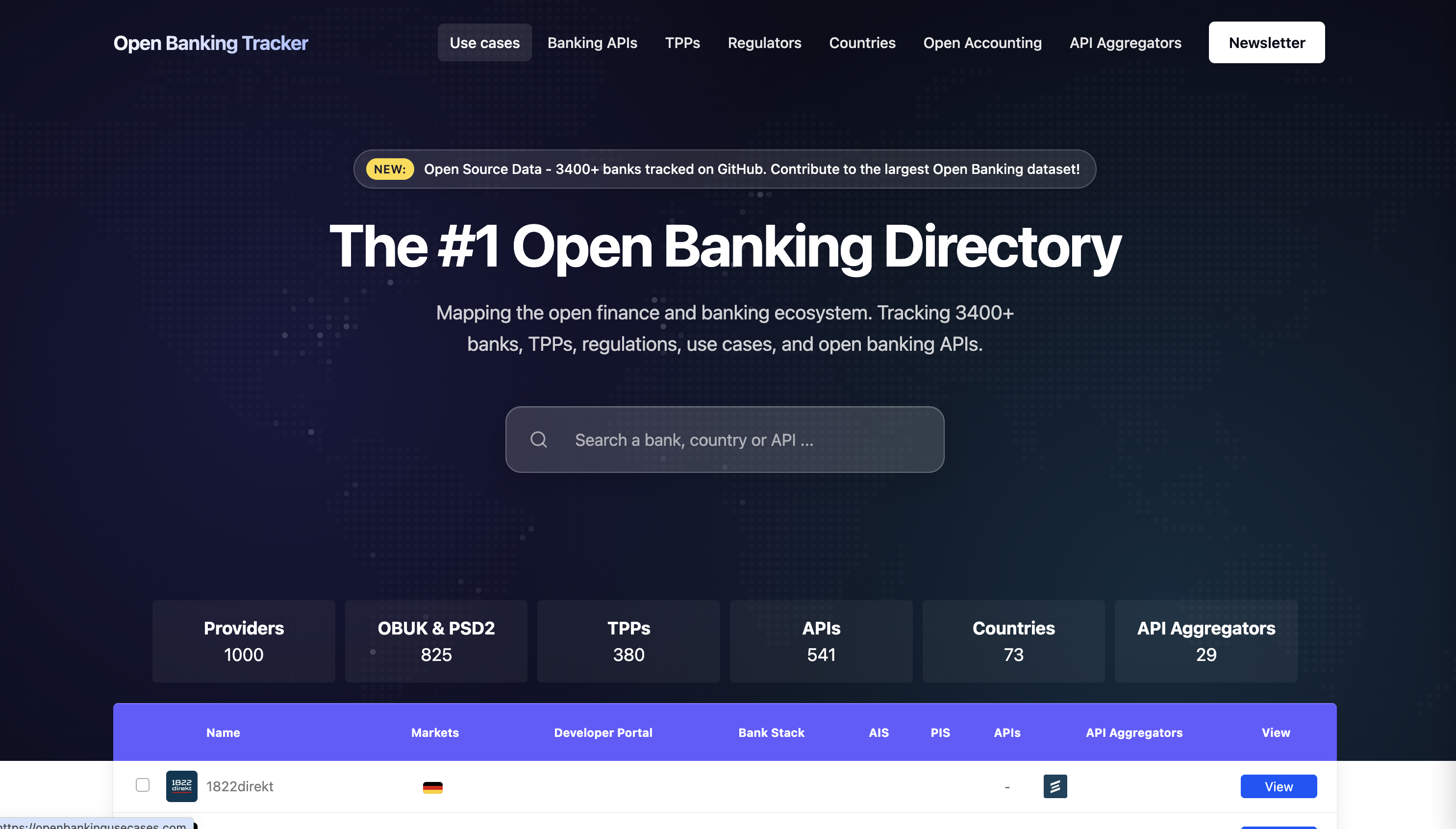 Open Banking Tracking