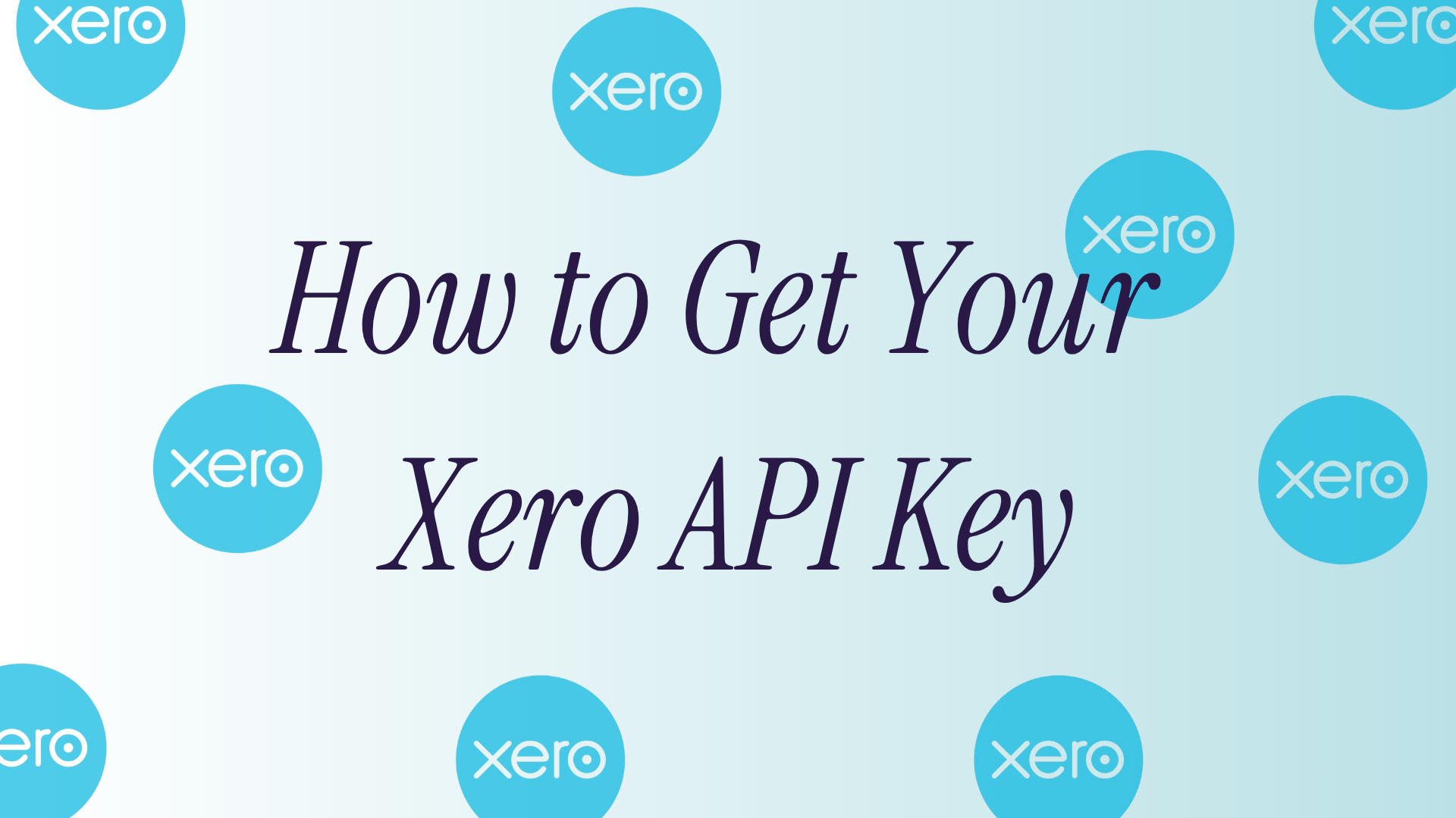 How to get your Xero API Key?