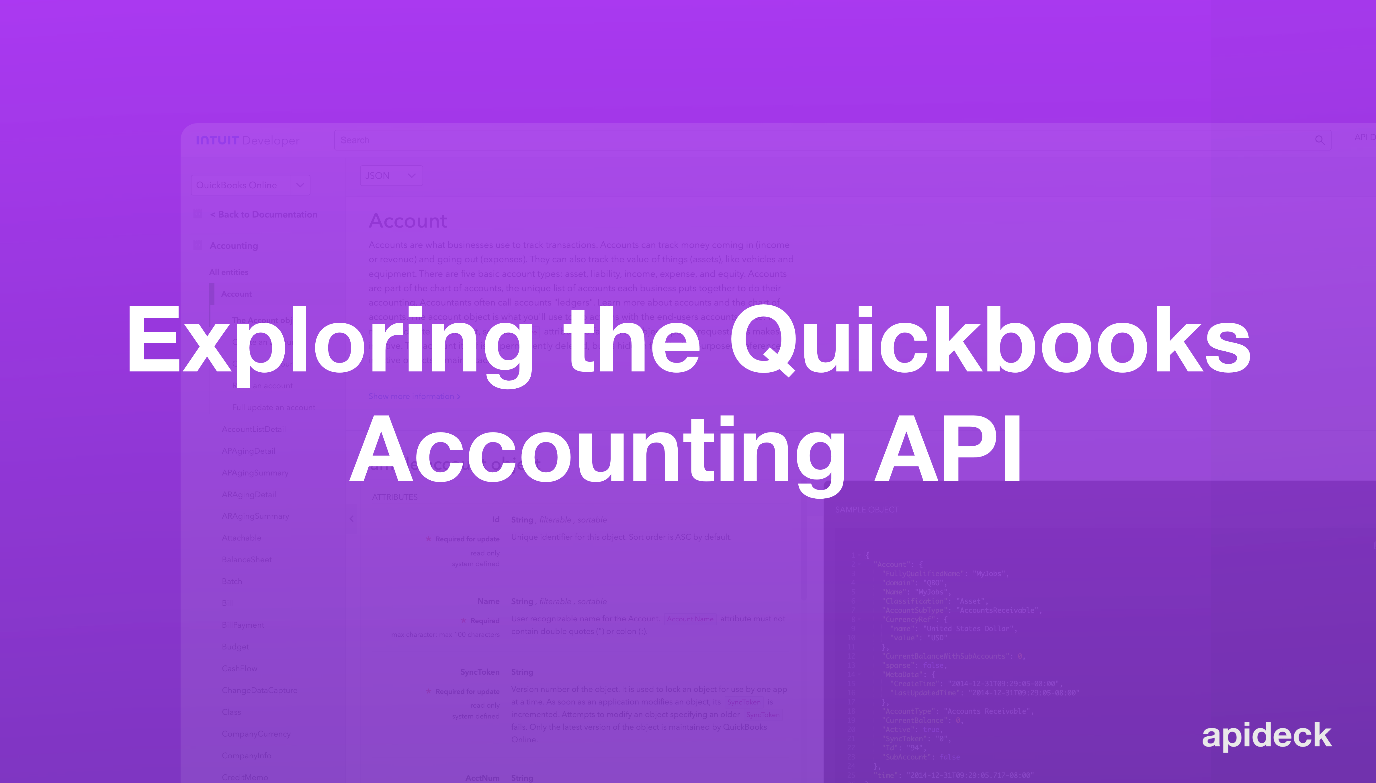 Exploring the Quickbooks Online Accounting API