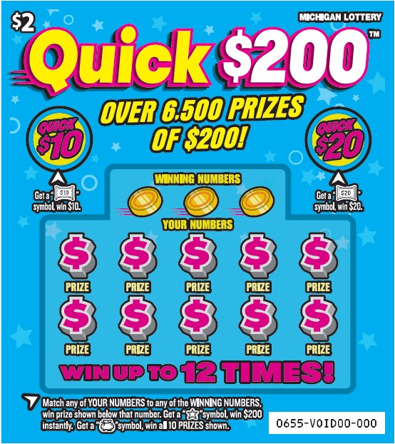 MI Lottery - Quick $200 (#0655) - scratch off odds