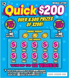 Quick $200 $2 scratch-off ticket