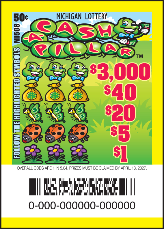 CASH-A-PILLAR $.50 ticket