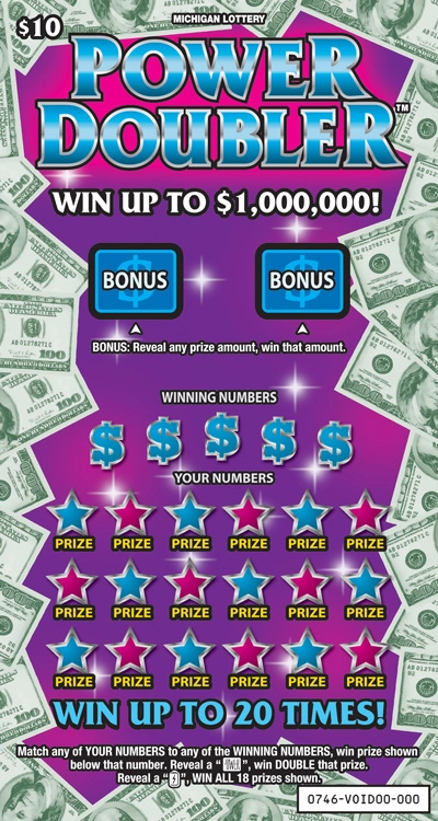 MI Lottery - Power Doubler (#0746) - scratch off odds