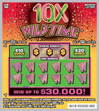 MI Lottery - 10X Wild Time (#0618) - scratch off odds