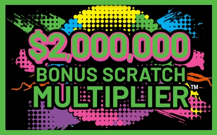 $2,000,000 BONUS SCRATCH MULTIPLIER instant game from Michigan Lottery
