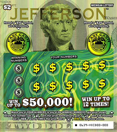 MI Lottery - Jefferson (#0639) - scratch off odds