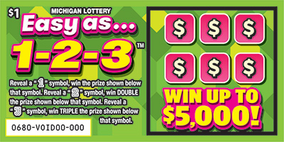 MI Lottery - Easy as...1-2-3 (#0680) - scratch off odds