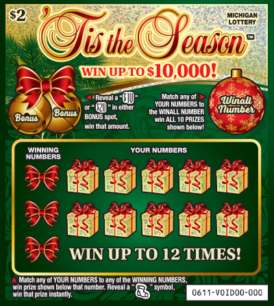 MI Lottery - 'Tis the Season (#0611) - scratch off odds