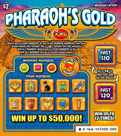 MI Lottery - Pharaoh's Gold (#468) - scratch off odds