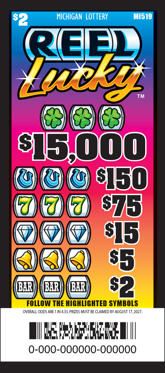 REEL LUCKY $2 ticket