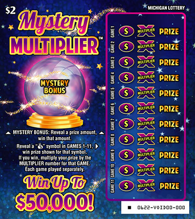 MI Lottery - Mystery Multiplier (#0622) - scratch off odds