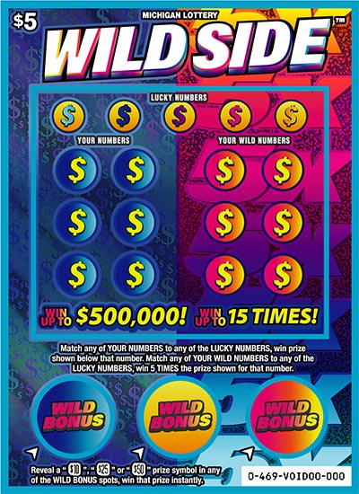 MI Lottery - Wild Side (#469) - scratch off odds