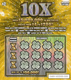 10X $2 scratch-off ticket