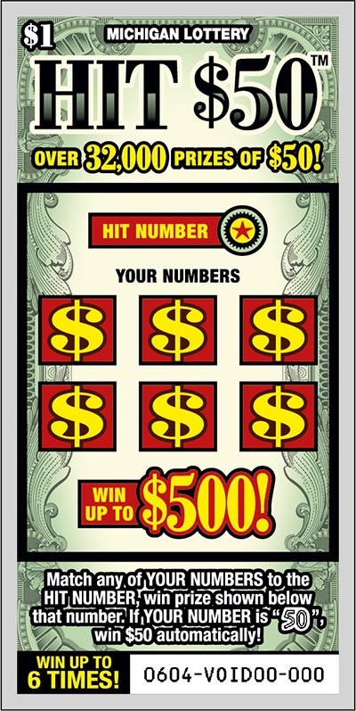 MI Lottery - HIT $50 (#0604) - scratch off odds