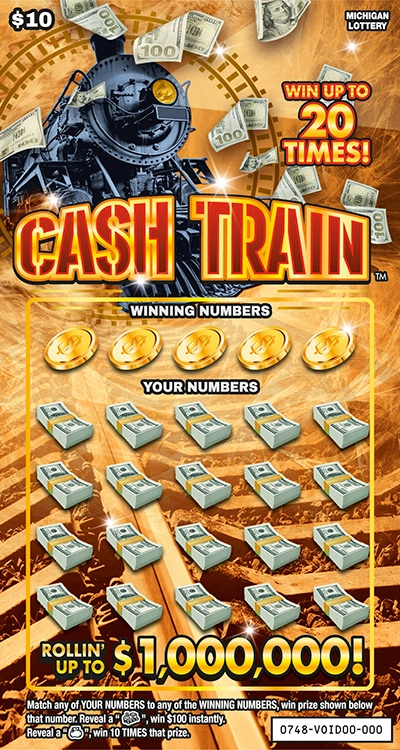 MI Lottery - Cash Train (#0748) - scratch off odds