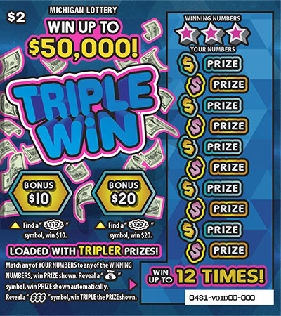 MI Lottery - Triple Win (#481) - scratch off odds