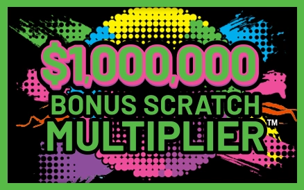 $1,000,000 BONUS SCRATCH MULTIPLIER instant game from Michigan Lottery
