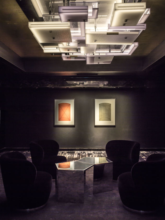 The M Contemporary gallery's private lounge.