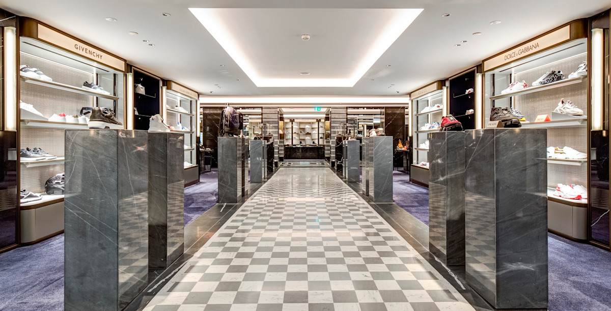 Harrods Men’s Shoes David Collins Studio