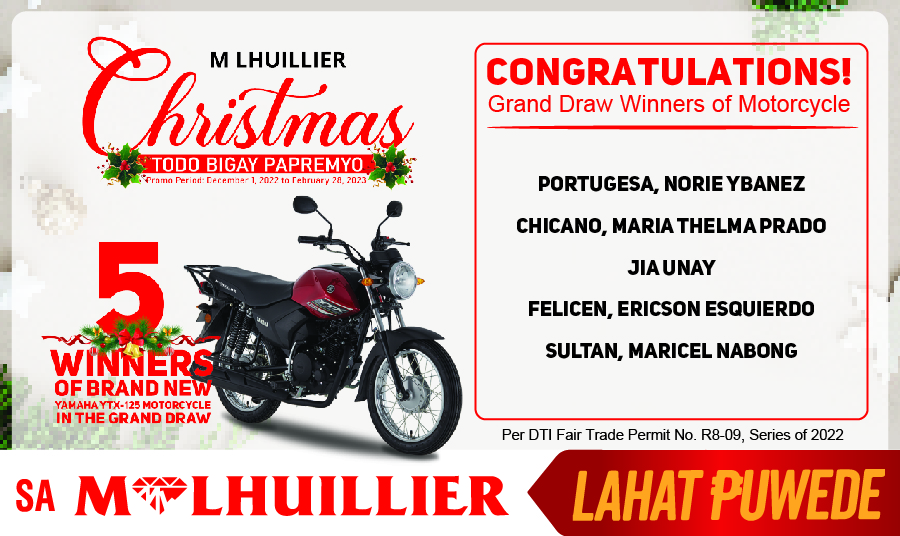 M LHUILLIER CHRISTMAS TODO BIGAY PAPREMYO- Grand Draw Winners Website