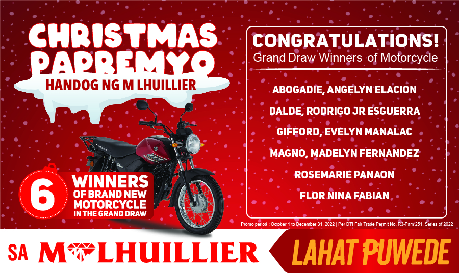 CHRISTMAS PAPREMYO HANDOG NG M LHUILLIER - Grand Draw Winners Website