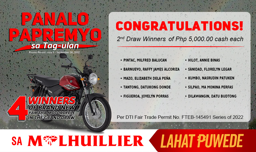 PANALO PAPREMYO SA TAG-ULAN - 2nd Draw Winners (Website)