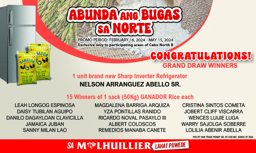 GrandDrawWinners Abunda Ang Bugas Promo - WEBSITE