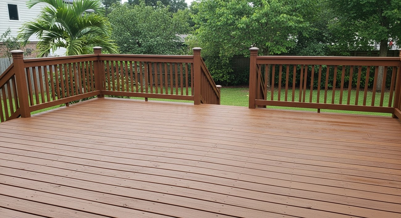 best how to clean a wood deck