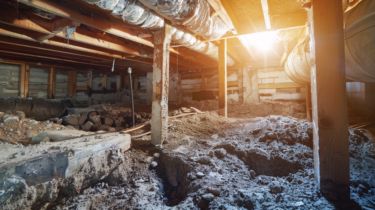 crawl space damage photo