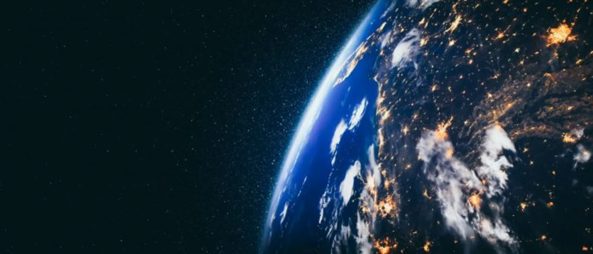 Planet earth globe view from space showing realistic earth surface and world map